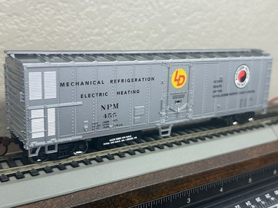 #ad NORTHERN PACIFIC MECHANICAL STEEL REEFER quot; VISTA NORTH COASST LTD quot; HO SCALE NEW $54.95