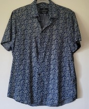 Herrenhemd  Baumwolle  1/2 Arm  Blumenmuster