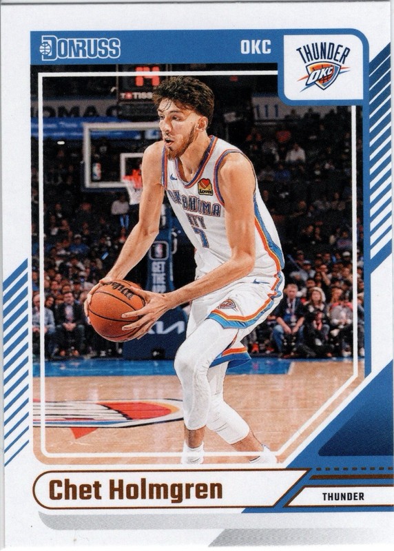 Chet Holmgren 2024-25 Panini Donruss Base Oklahoma City Thunder #122