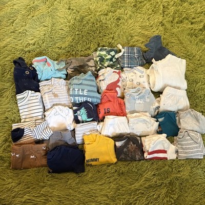 Carter's and other brands Infant , 3 Month, Boys Clothing Lot of 30 Items