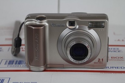 Canon PowerShot A20 Digital Camera 2.1 MP 3x Optical Zoom Compact Silver