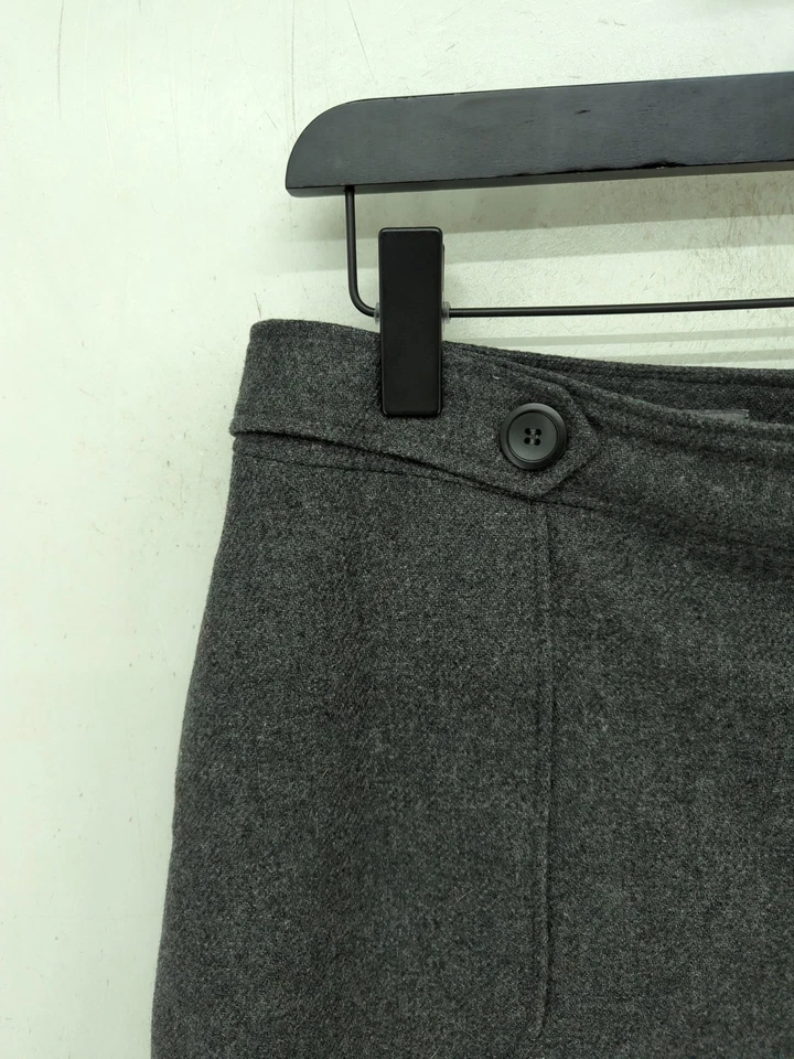 Laura Ashley Women's Midi Skirt UK 12 Grey Wool - Image 4 of 4