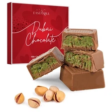 Eastanbul Premium Dubai Chocolate Bar Pistachio,Valentines Day Gifts,11.3oz