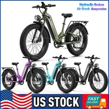 1800W Electric Mountain Bike for Adults 26" Fat Tyre 48V 17.5Ah Hydraulic Brake