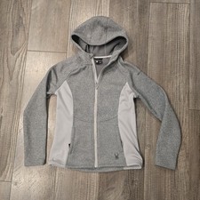Spyder Full Zip Fleece Jacket Gray Women s XL...