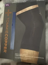 Tommie Copper Men's Cobalt Blue Contoured Knee Sleeve 2XL New