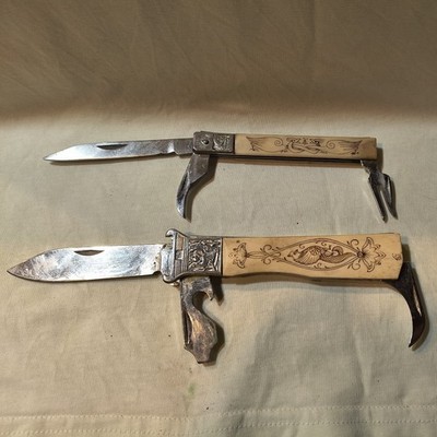 Vintage Fine Post Soviet Couple Caucasus Era Multifunction Knife 