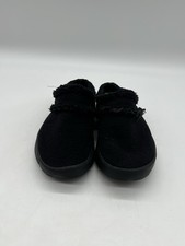 Oofos OOcoozie Women  s Sz 8 Black Low Shoes Comfort Recovery Vegan Sherpa