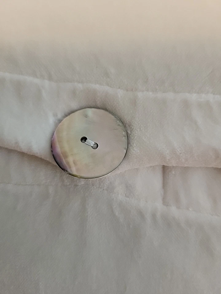 Almohada de terciopelo champán Bella Notte con tubería Foto 4 de 4