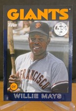 2021 Topps - 1986 Topps Baseball 35th Anniversary Willie Mays #86B-2 Blue SP