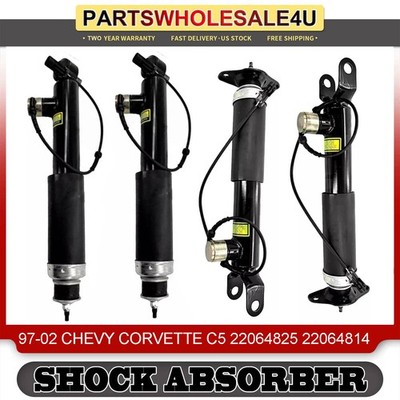 4xFront Rear Shock Absorbers w/Adaptive Fit Chevrolet Corvette C5 5.7L 1997-2002