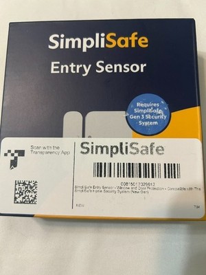 SimpliSafe ES3 Entry Door Window Sensor Magnetic White 3rd Generation