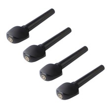 4PCS Viola Tuning Pegs Ebony Punching String Shaft Peg Replacement Violin