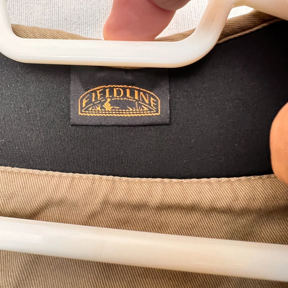 Fieldline Trap Gun Shooting Vest Mens L Khaki Black Mesh Pockets Skeet Hunting - Image 4 of 4