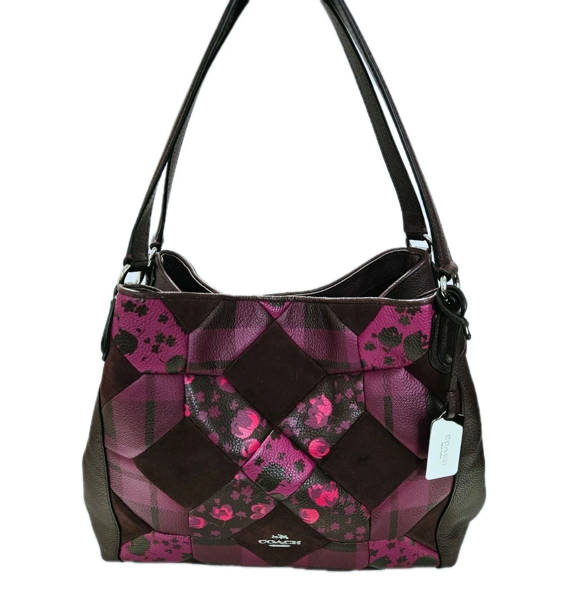 Coach Floral Suede Exterior Bags & Handbags for Women for sale | eBay
