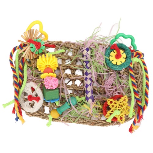 Vogel Nahrungssuche Wandspielzeug dicht gewebt sicher Lebensmittel Farbe Klettern Kauen NY9 - Bild 24 von 24