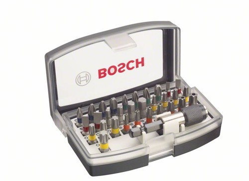 Bosch Pro 32 teiliges Schrauberbit Set Sortiment in Box mit Bithalter - Picture 1 of 2