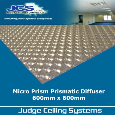 1 X Micro Prism Prismatic Ceiling Light Diffusers 600mm X 600mm Ebay