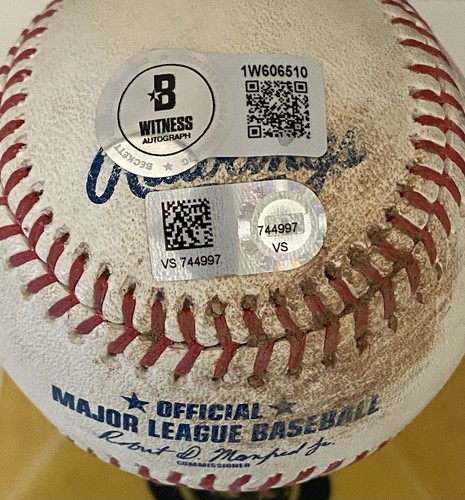 Tarik Skubal Game Used 119th Career Strikeout 6/22/21 Rookie Season Molina Walk - Picture 4 of 7