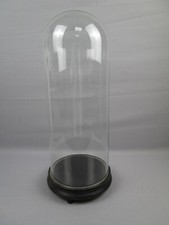 Glasdom mit Holzsockel - H&ouml;he 56,0 cm / Durchmesser 23,2 cm  - unbesch&auml;digt
