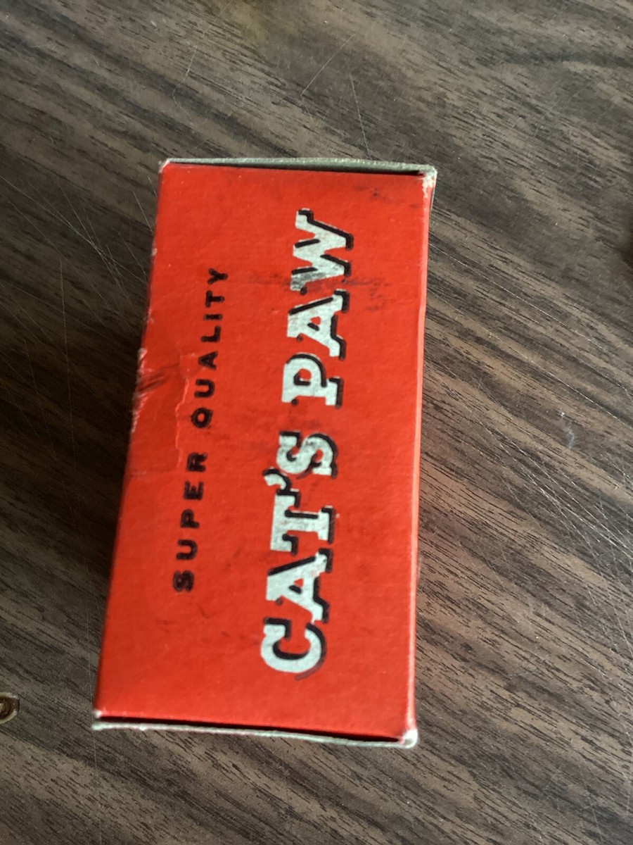 Vintage Cats Paw Box Boot Heel Replacement Shoe Repair