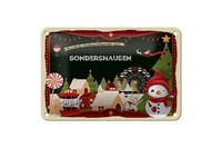 Blechschild Weihnachten GrüßE Aus Sondershausen Geschenk Deko 18X12 Cm