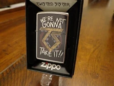 TWISTED SISTER WE'RE NOT GONNA TAKE IT ZIPPO LIGHTER MINT IN BOX