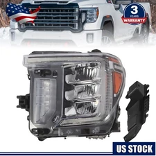 Full LED Headlight For 2020-2023 GMC Sierra 2500 3500 HD Driver Left W/ Module