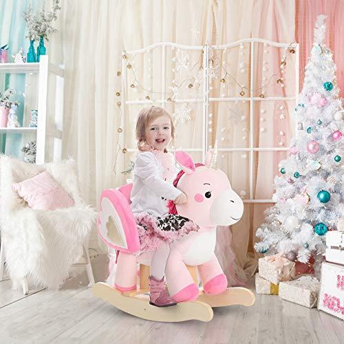 unicorn baby rocking horse