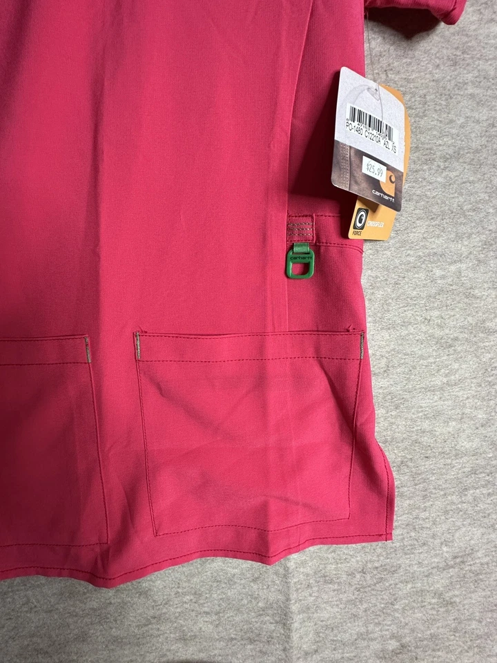 Carhartt Scrub Top Womens Pink XS Nwt Medical Wear - Image 3 of 4
