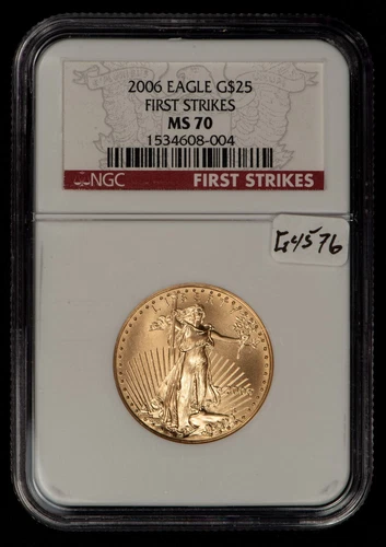 2006 G$25 1/2 oz Gold American Eagle - First Strike - NGC MS 70 - SKU-G4576