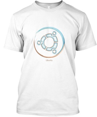 Ubuntu Water Color Style T-Shirt Made in the USA Size S to 5XL