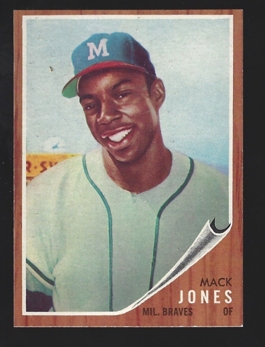 1962 TOPPS MACK JONES # 186 NEAR MINT / MINT | eBay