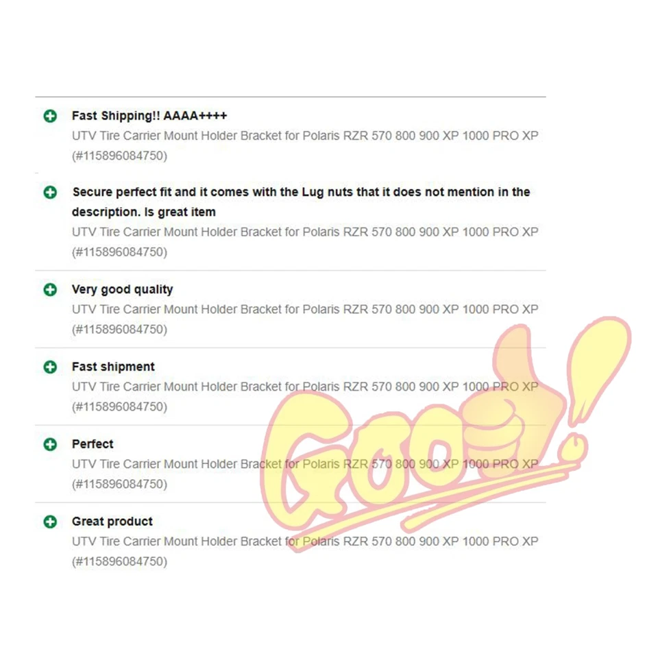 Soporte de soporte de neumático de repuesto para montaje en portador de neumáticos UTV se adapta a jaula antivuelco redonda de 1,5""-2"" Foto 2 de 4