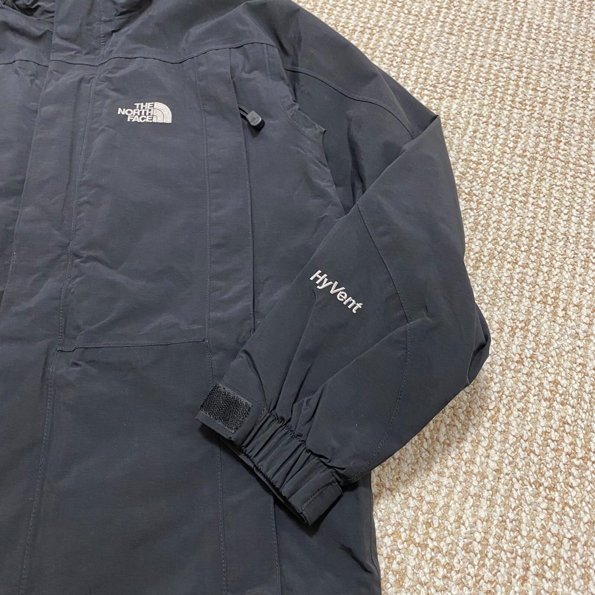 The North Face vintage HyVent parka gorpcore black jacket | eBay