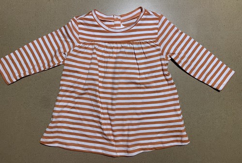 NEW Baby Girls Blouse Shirt & Leggings Pants Set Outfit Orange Various Sizes - Picture 2 of 8