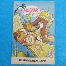 FEHLDRUCK Schrägschnitt MOSAIK Digedags Nr 218 "Im goldenen Käfig" 1975