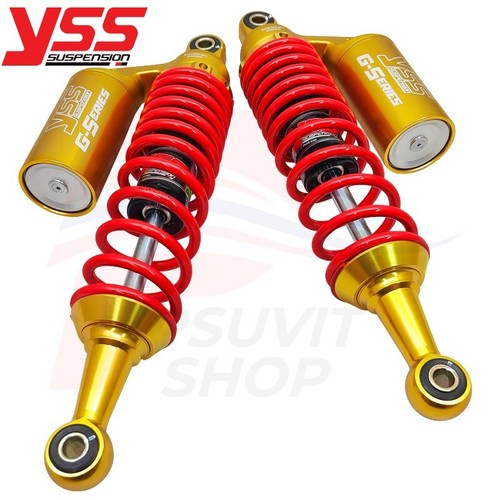 YSS Gas Shock Absorber Suspension Adjustable Gold Ed. For Monkey 320mm.Red/Gold - Picture 4 of 6