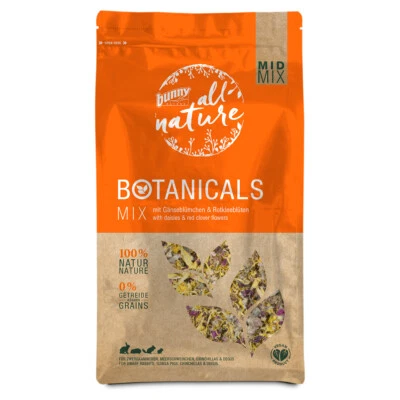 Bunny Nature Botanicals Mix mit Gänseblümchen & Rotkleeblüten 120 g, NEU