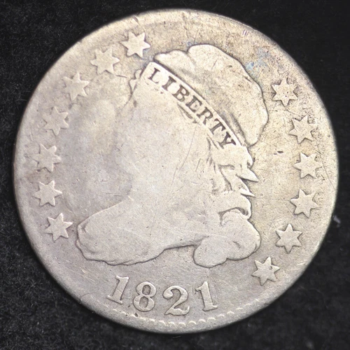 1821-P Capped Bust Dime — photo from another recent sale