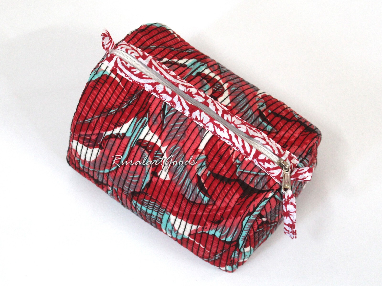 Large Floral Toiletry Bag Unisex Storage Pouch Travel Organizer