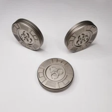 Stainless Steel Fidget Toys Haptic Fidget PaPa Coins Clicker Stress Relief Toys