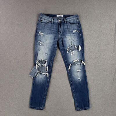 Kancan Jeans Size 3 Boyfriend Jeans Super Soft Denim Distressed Wash