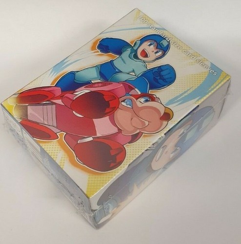 Dragon Shield - 100 Standard Sized Card Sleeves - Mega Man & Rush - Matte - Picture 2 of 3