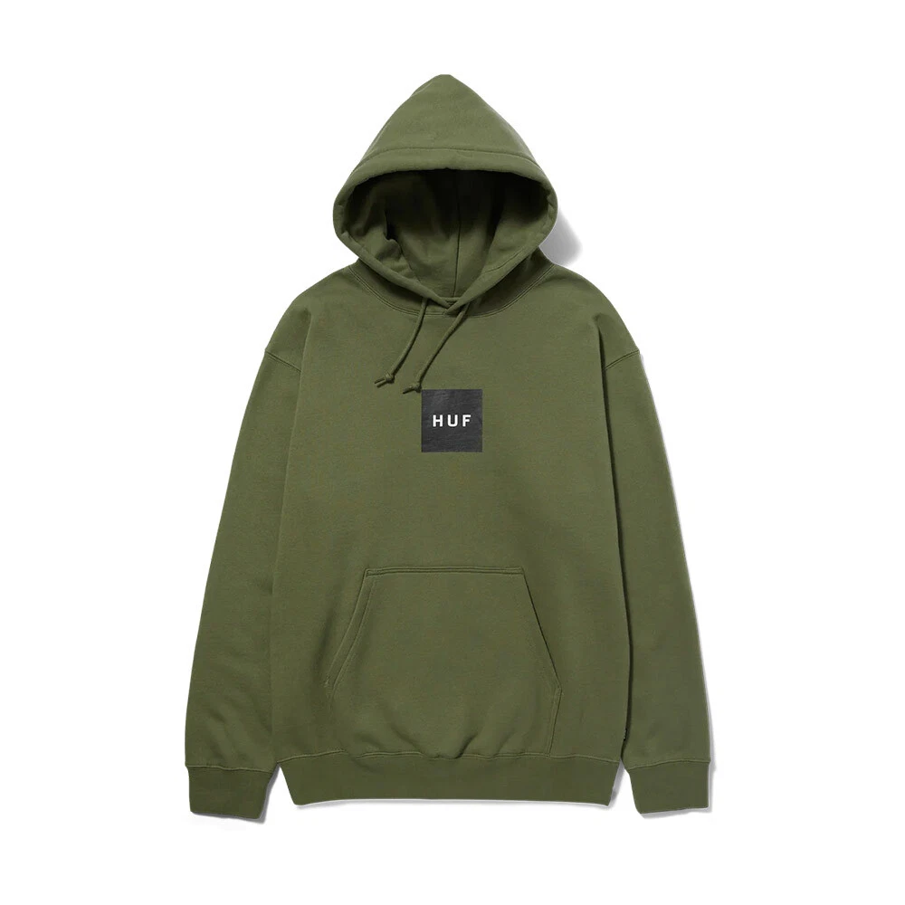 HUF Set Box Pullover Hoodie Men olive