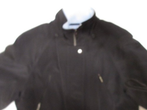 1980's Liz Clayborne Hooded, Lined, 3 Pocket Black Zip & Snap Front Jacket, MINT - Picture 2 of 17
