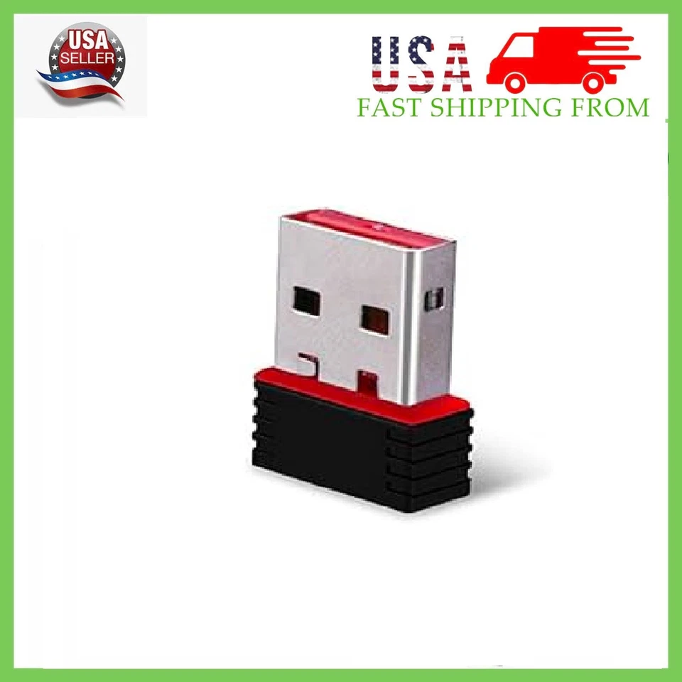 10 x 300Mbps Mini Wireless USB Wifi Adapter LAN Antenna Network 802.11n/g/b Nano - Image 2 of 4