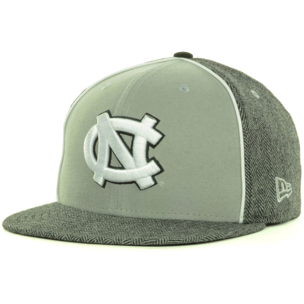 New Era UNC Tar Heels Herringbone Fitted Hat 7 1/4 47 University of North Carolina Tar Heels Argyle Pro  main image 4