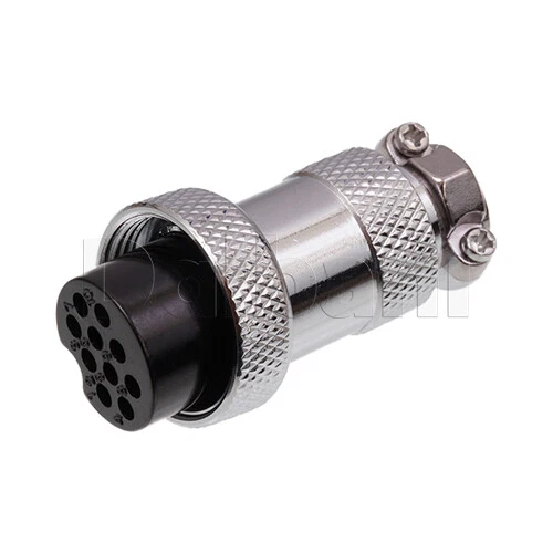 10101510113 Circular Cable Connector 10 Pin Female Silver
