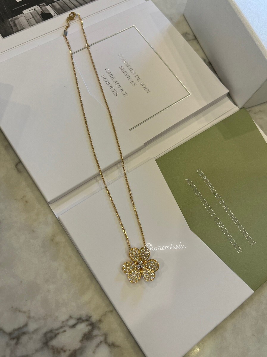 Van Cleef & Arpels FRIVOLE 18K ネックレス【ランク:S】 BN RARE✨Van cleef arpels VCA 2023 Frivole 18K Yellow Gold